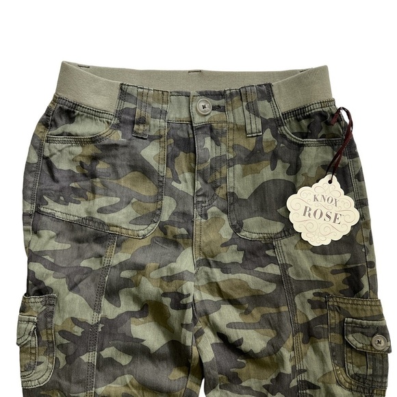 Knox Rose soft camouflage joggers - elastic cuffs, super stretch waistband sz XS - Picture 1 of 6